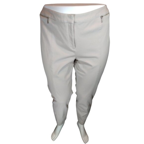 Women Grey Pant with Zipper accents - Picture 1 of 1